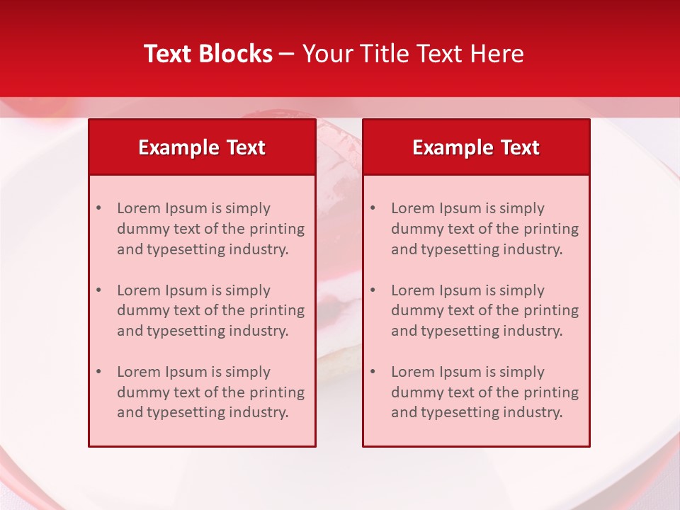 Glazed Pastry Flowers PowerPoint Template