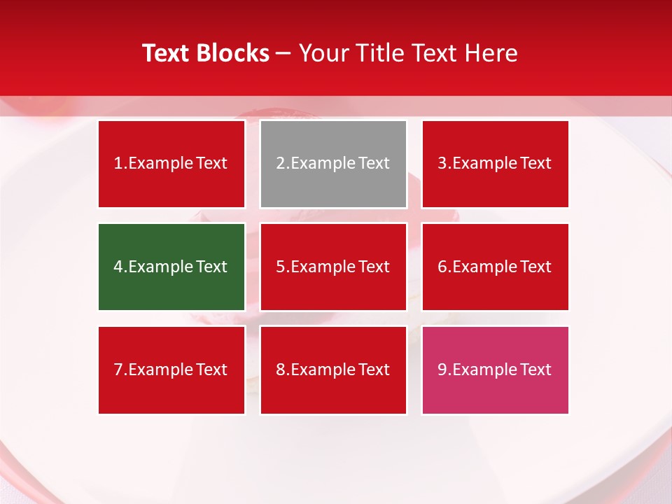 Glazed Pastry Flowers PowerPoint Template