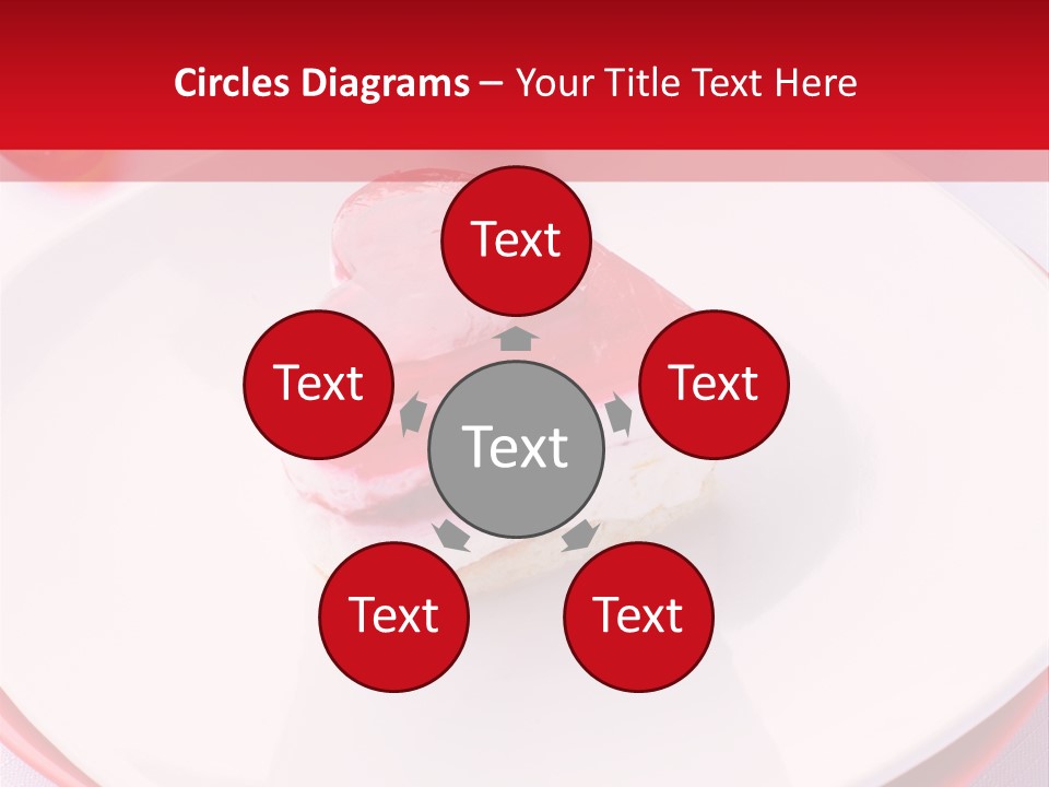 Glazed Pastry Flowers PowerPoint Template