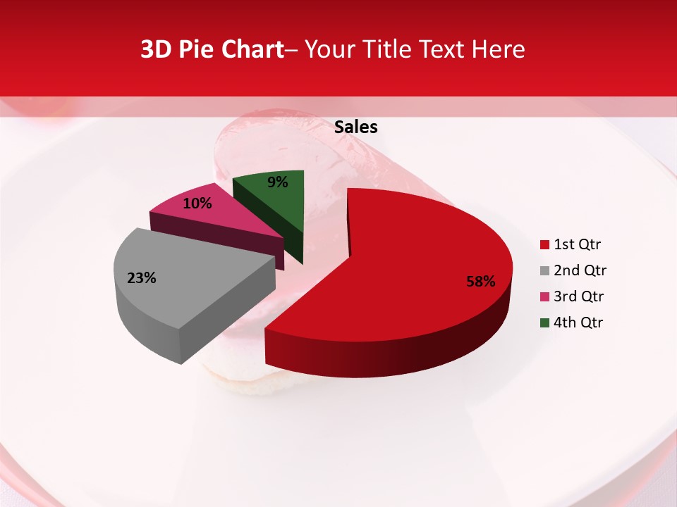 Glazed Pastry Flowers PowerPoint Template