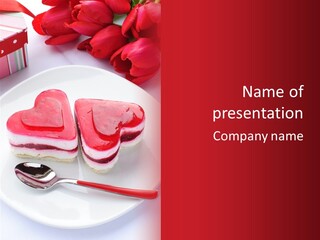 Cake Box Tulip PowerPoint Template