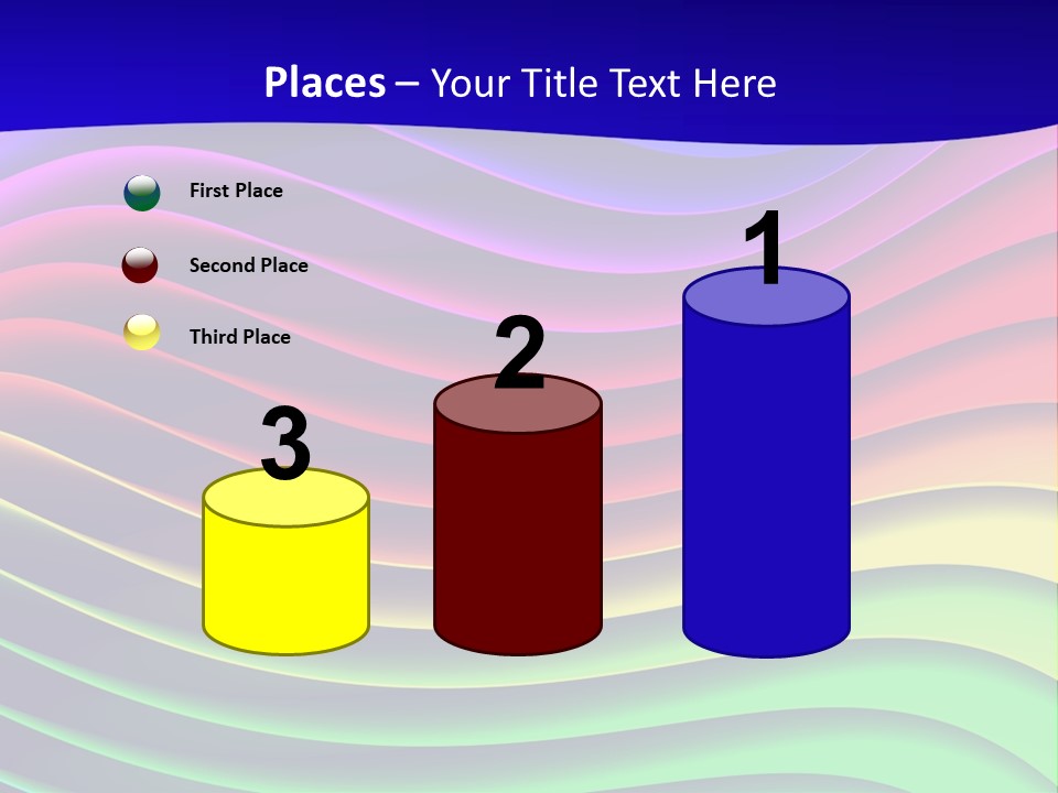 Border Rainbow Background PowerPoint Template