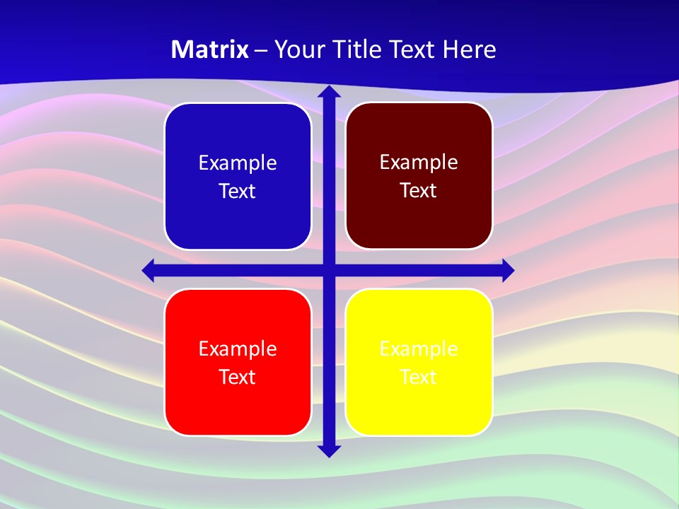 Border Rainbow Background PowerPoint Template