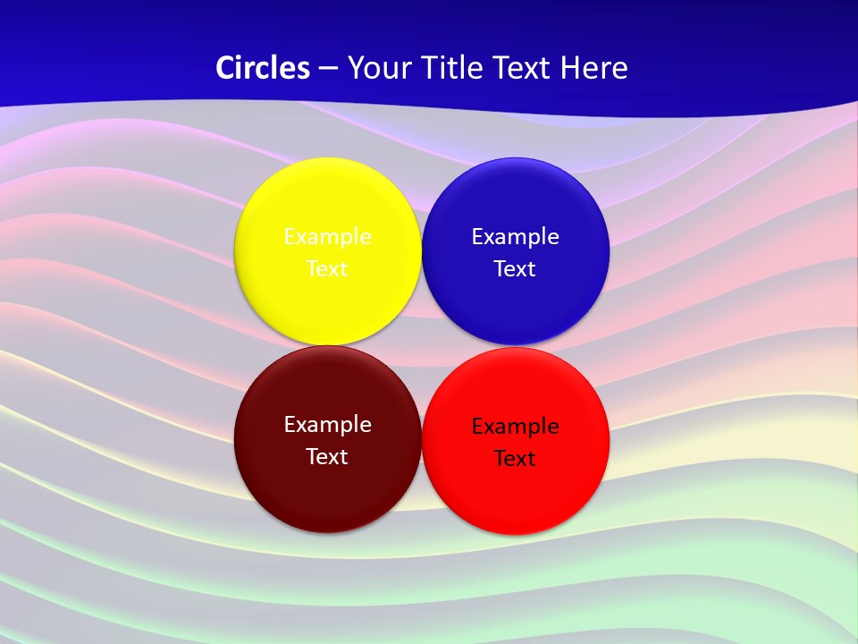 Border Rainbow Background PowerPoint Template