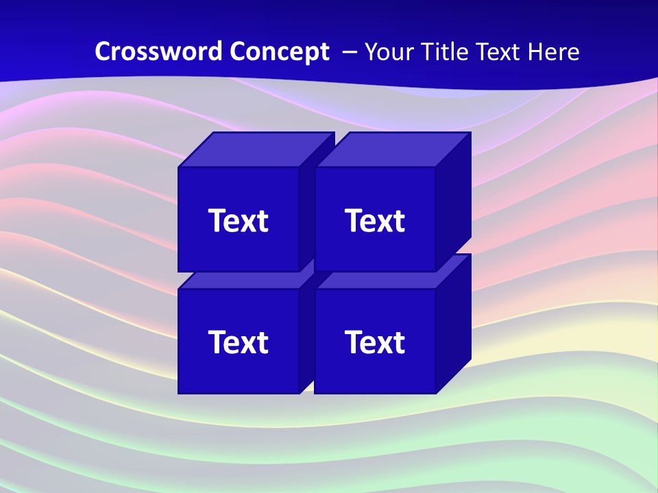 Border Rainbow Background PowerPoint Template