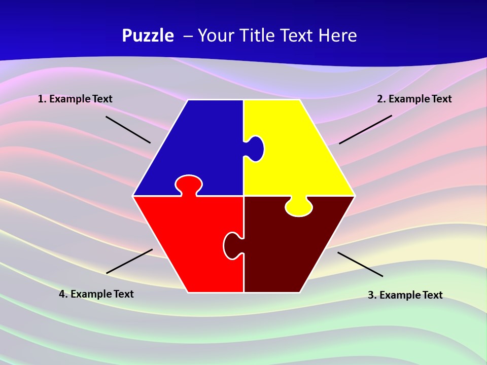 Border Rainbow Background PowerPoint Template