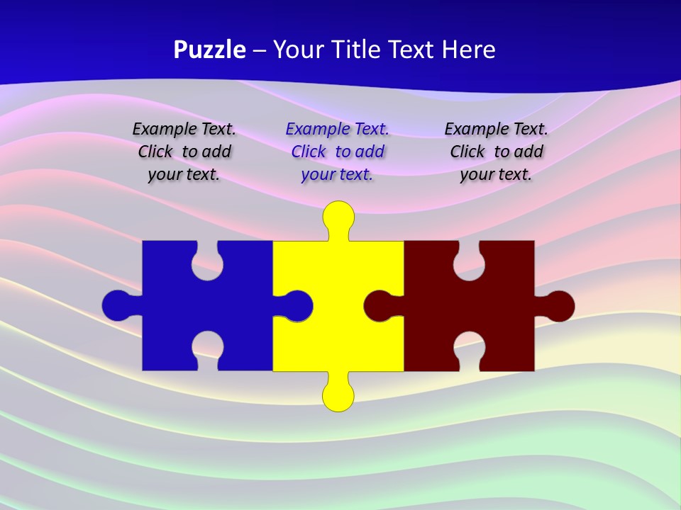 Border Rainbow Background PowerPoint Template