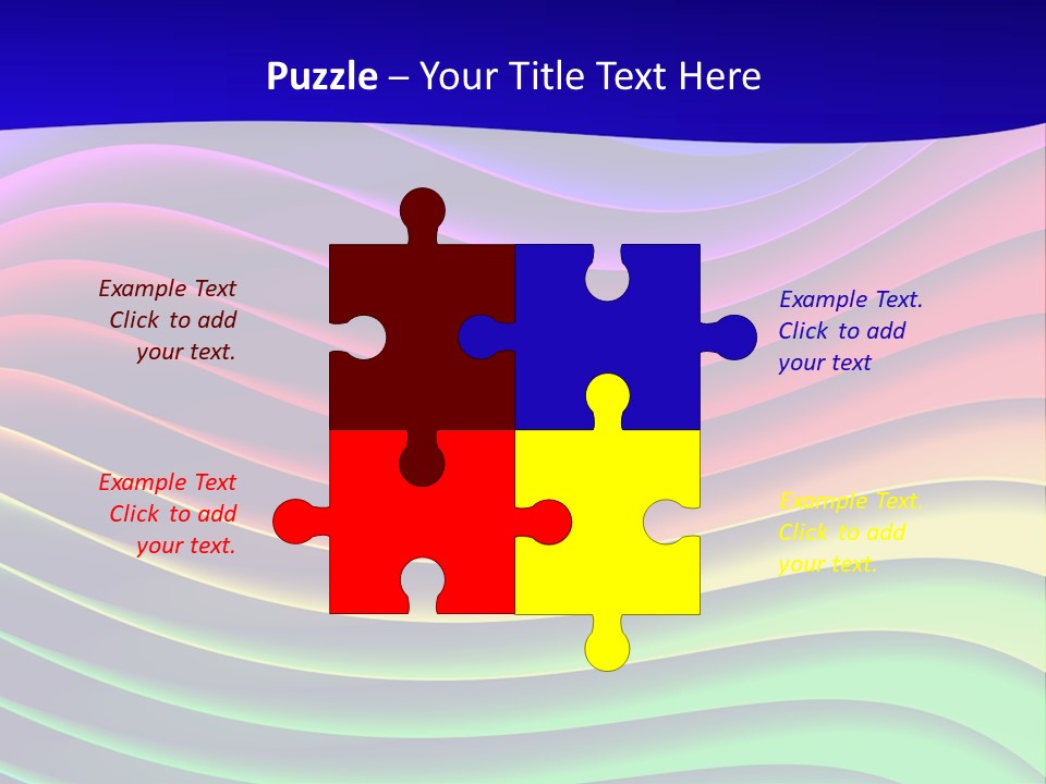 Border Rainbow Background PowerPoint Template