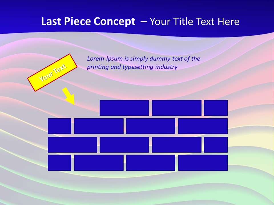 Border Rainbow Background PowerPoint Template