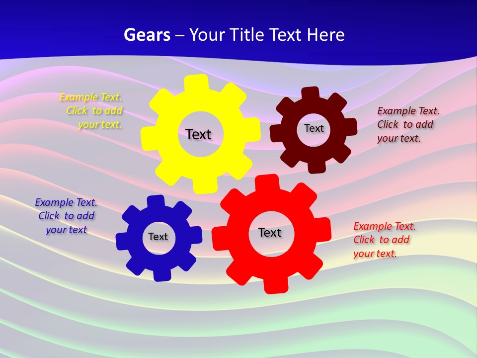 Border Rainbow Background PowerPoint Template