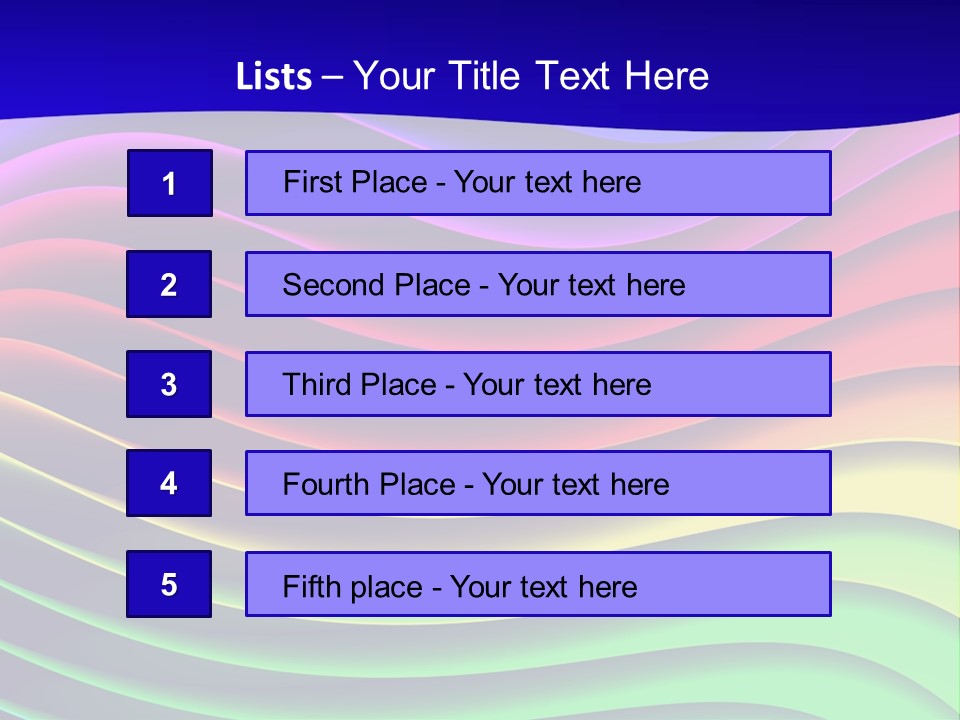 Border Rainbow Background PowerPoint Template