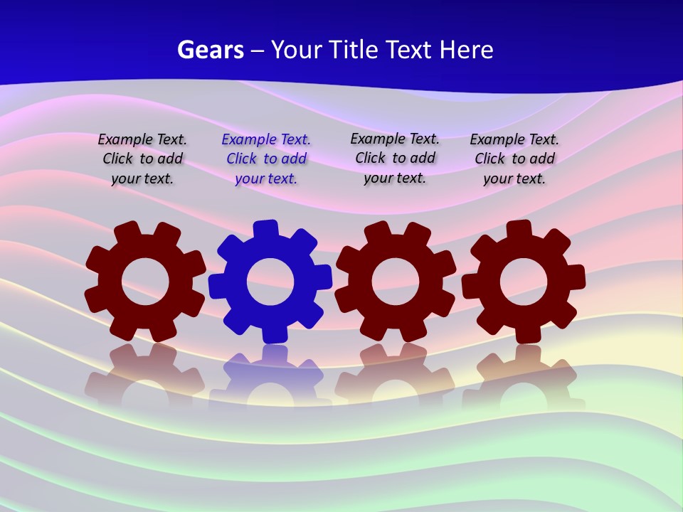 Border Rainbow Background PowerPoint Template