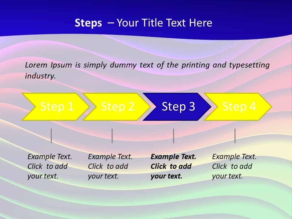 Border Rainbow Background PowerPoint Template