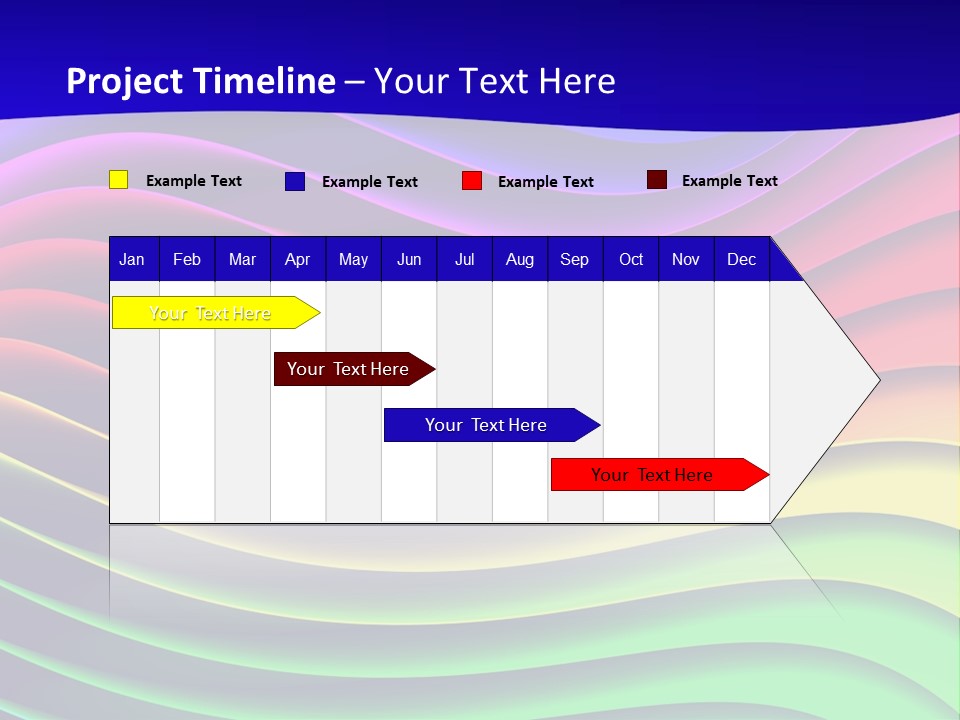 Border Rainbow Background PowerPoint Template