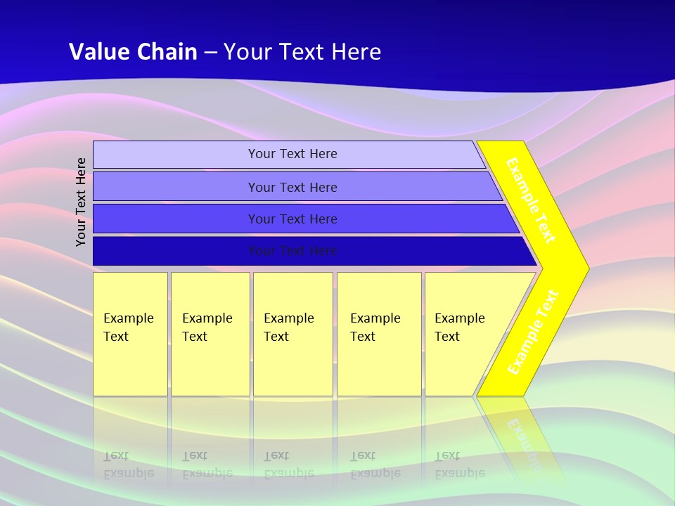 Border Rainbow Background PowerPoint Template