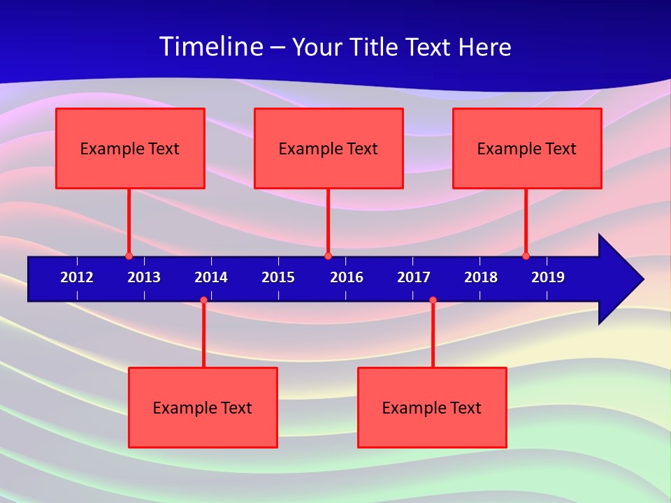 Border Rainbow Background PowerPoint Template