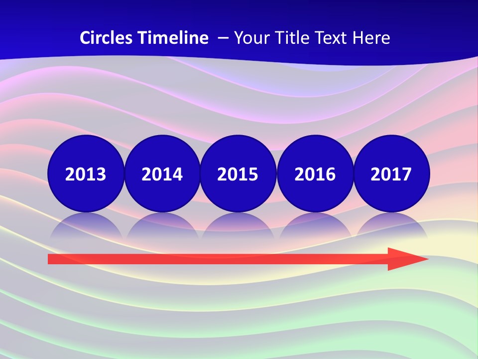 Border Rainbow Background PowerPoint Template