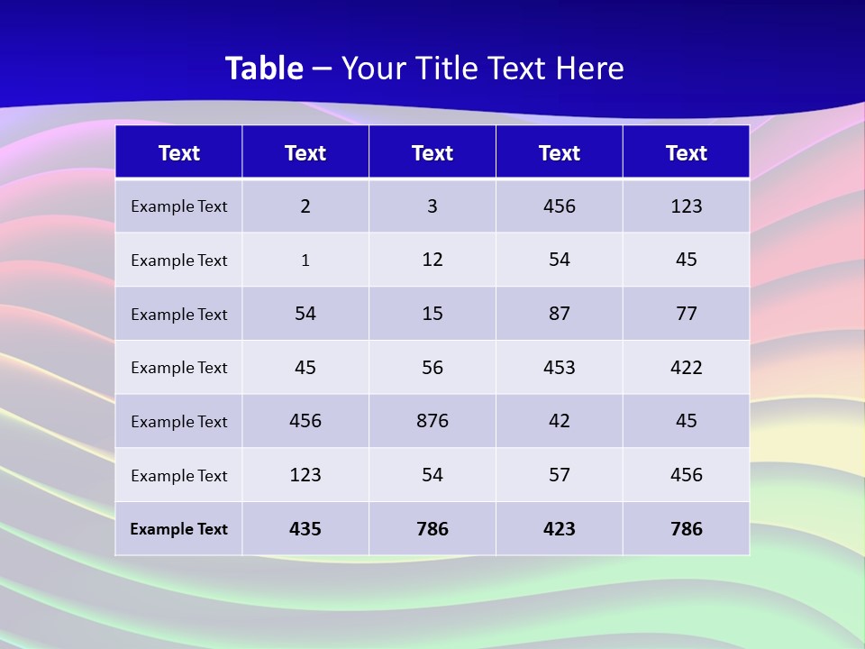 Border Rainbow Background PowerPoint Template