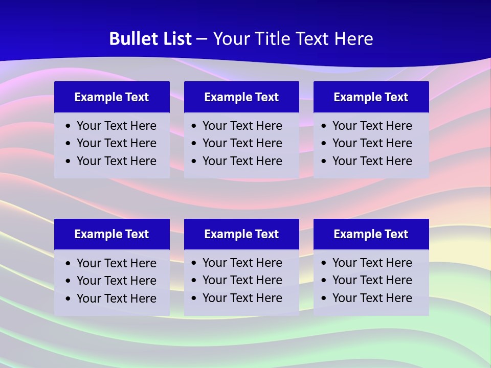Border Rainbow Background PowerPoint Template