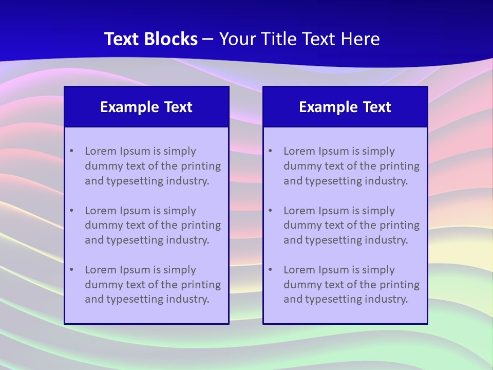 Border Rainbow Background PowerPoint Template