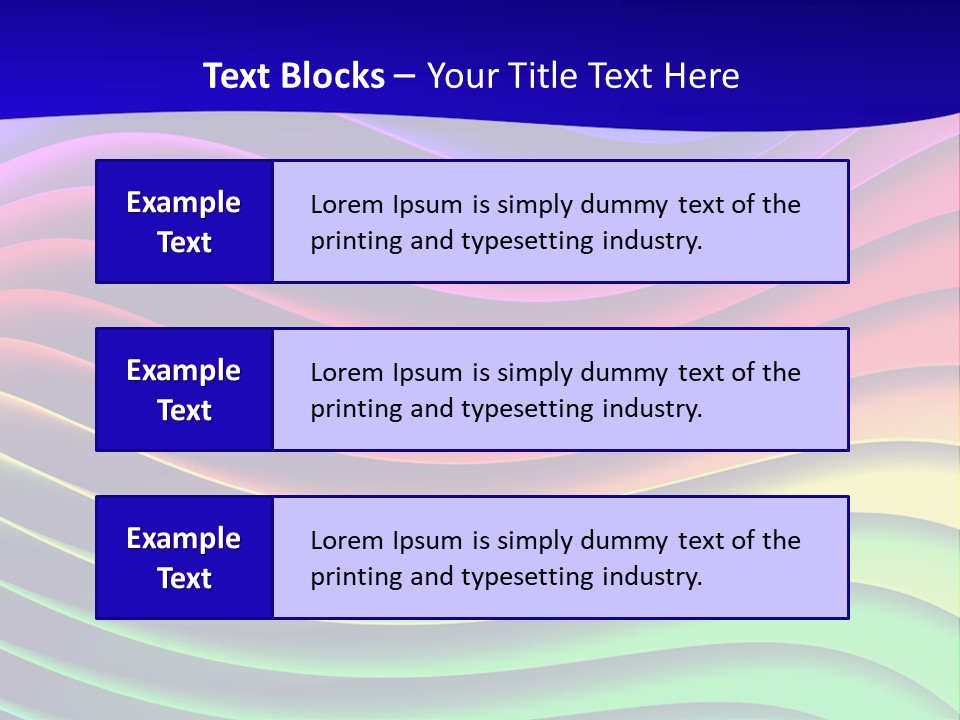 Border Rainbow Background PowerPoint Template