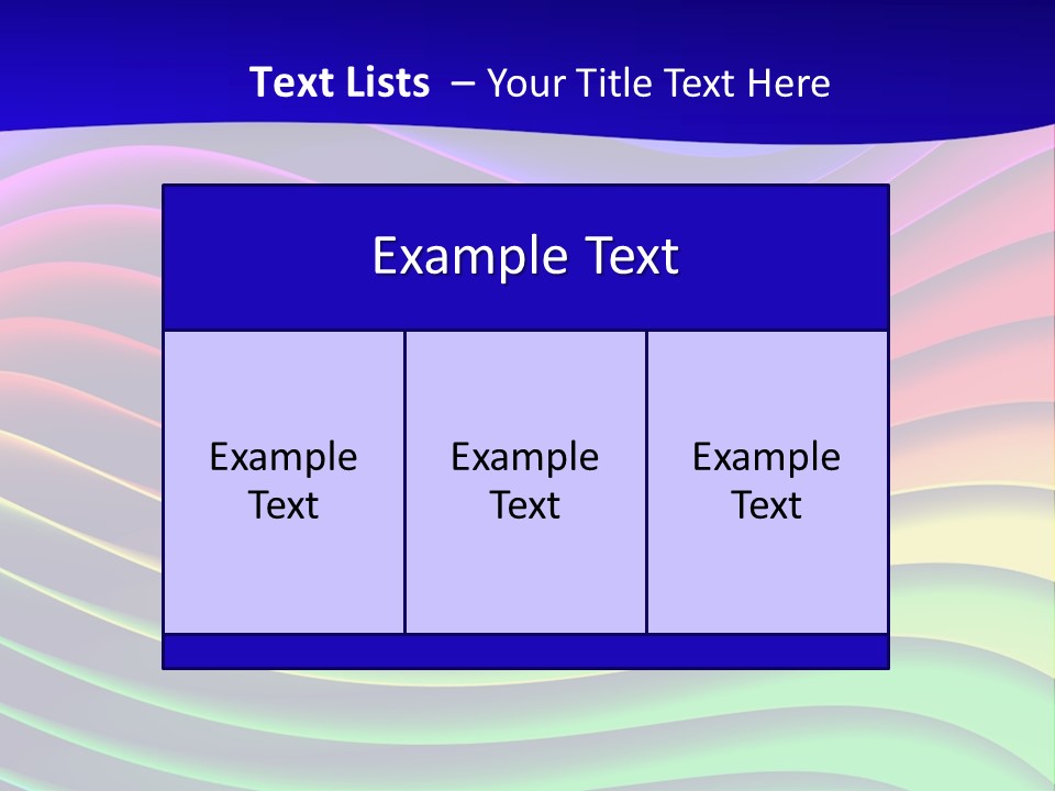 Border Rainbow Background PowerPoint Template
