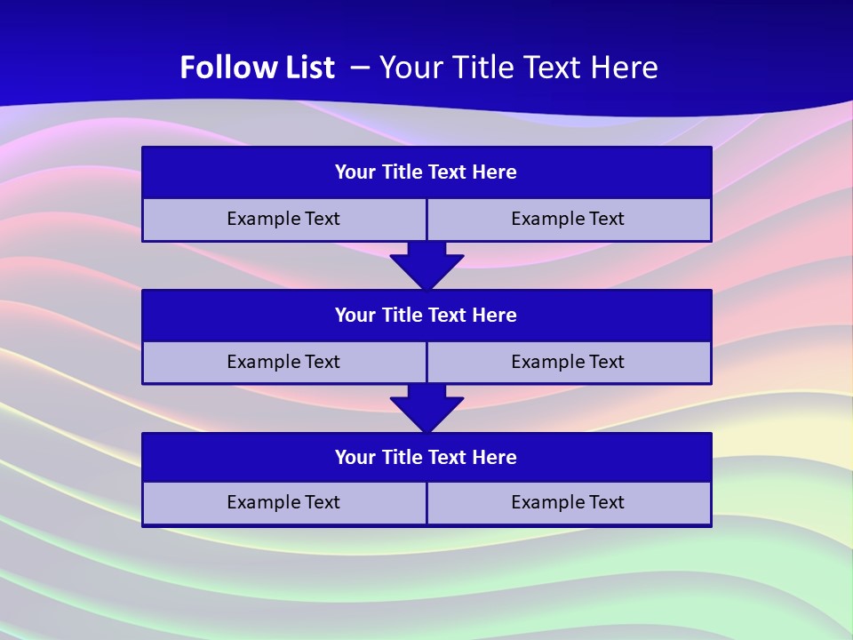 Border Rainbow Background PowerPoint Template