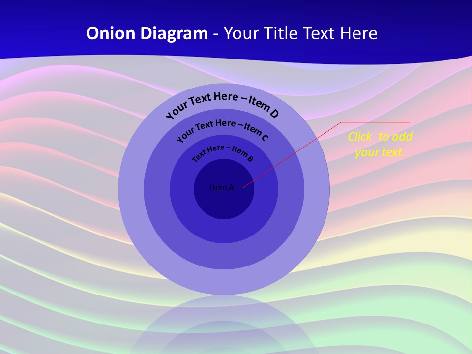 Border Rainbow Background PowerPoint Template