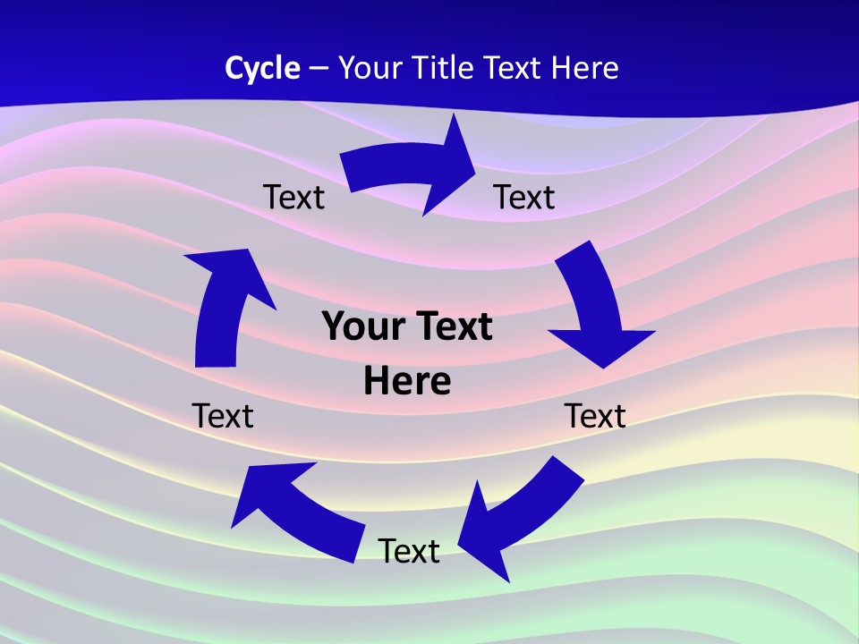 Border Rainbow Background PowerPoint Template