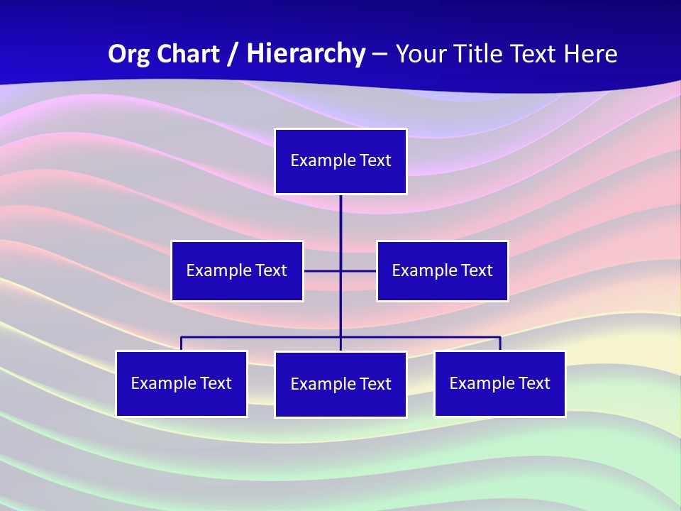 Border Rainbow Background PowerPoint Template