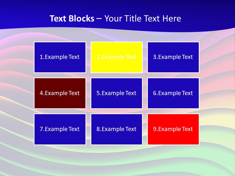 Border Rainbow Background PowerPoint Template