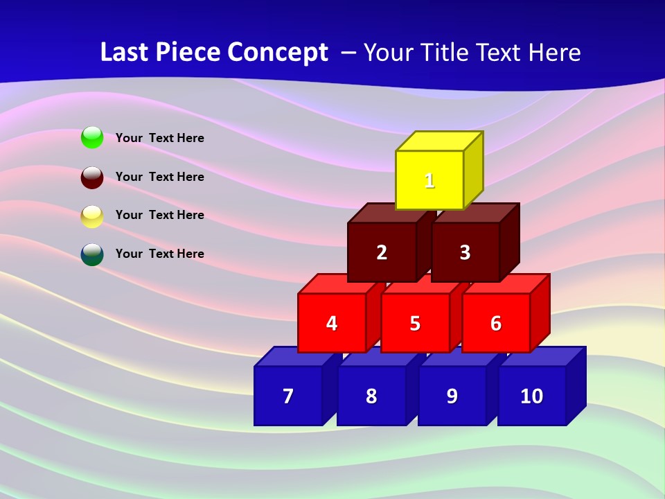 Border Rainbow Background PowerPoint Template