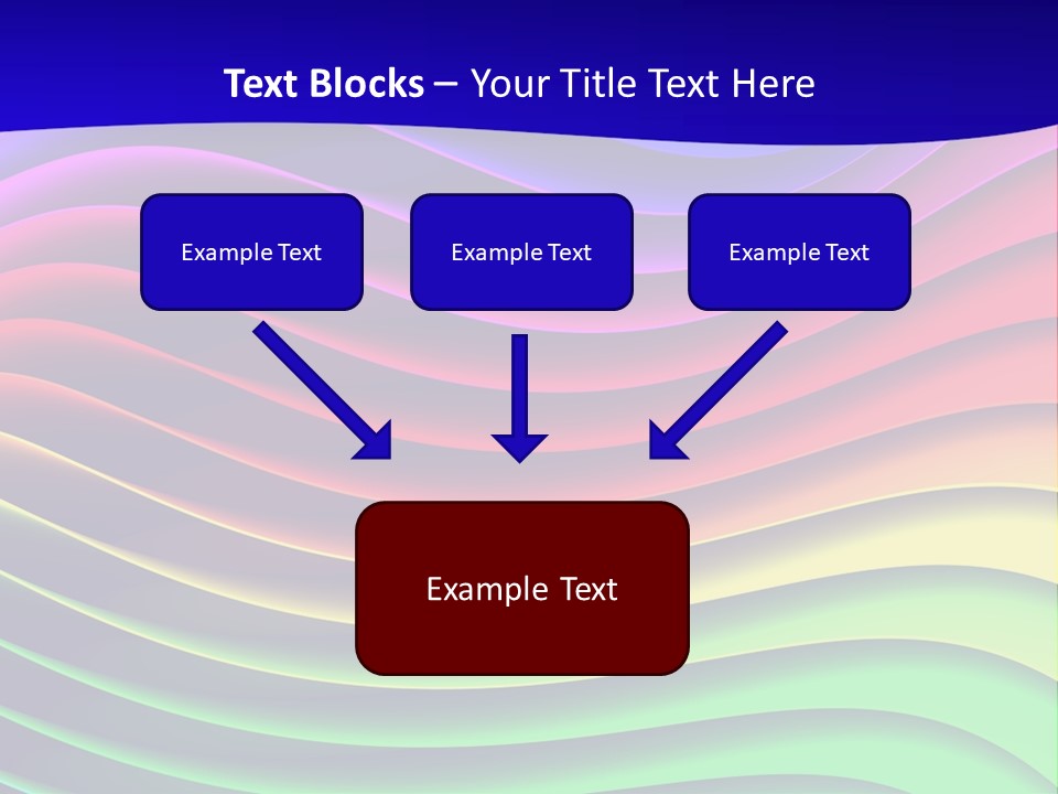 Border Rainbow Background PowerPoint Template