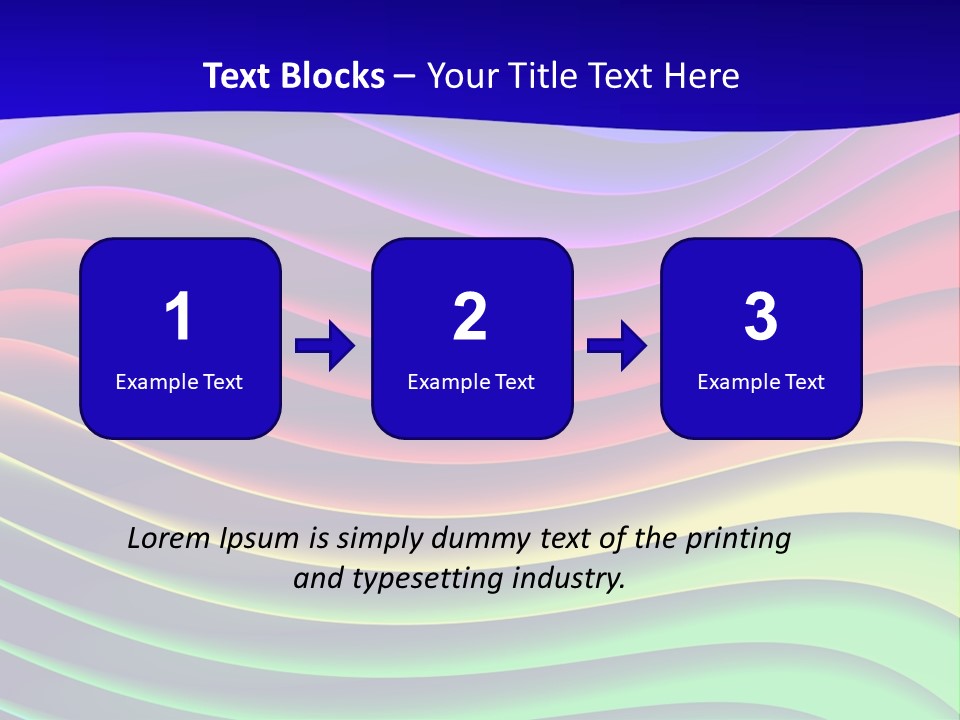 Border Rainbow Background PowerPoint Template