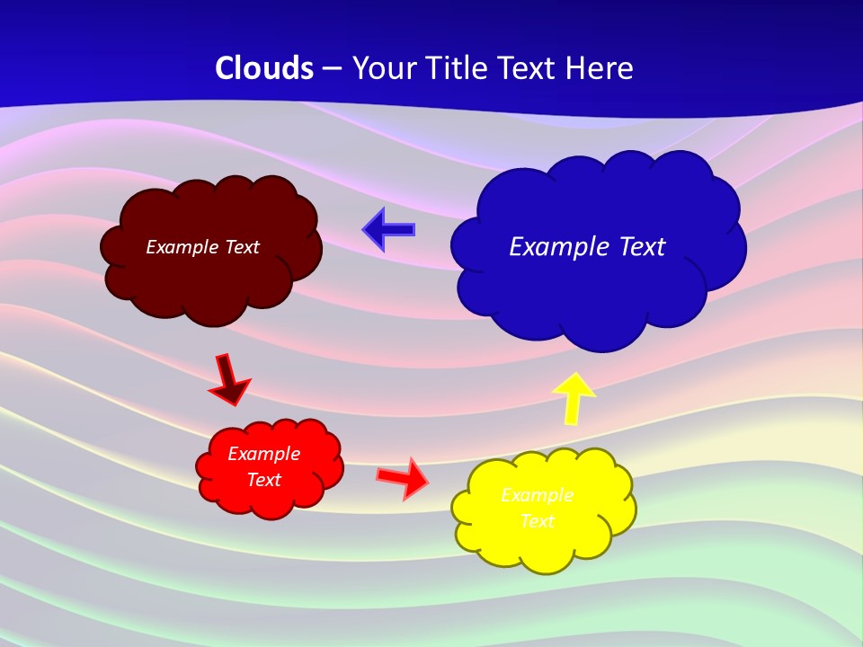 Border Rainbow Background PowerPoint Template