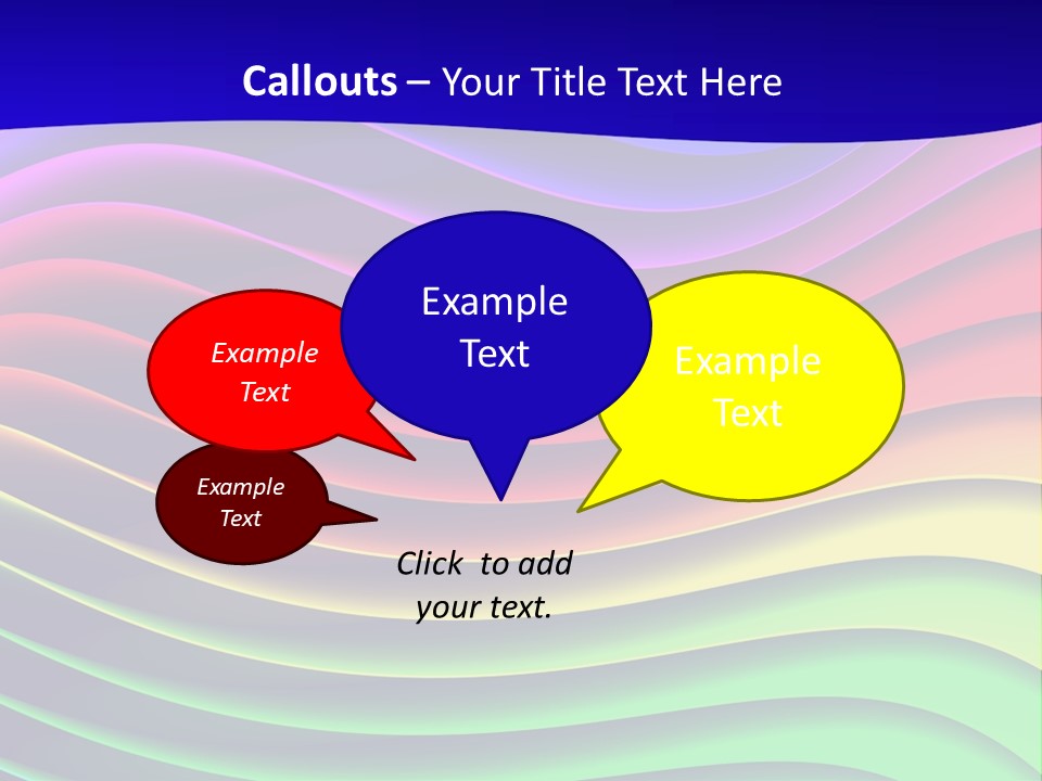 Border Rainbow Background PowerPoint Template