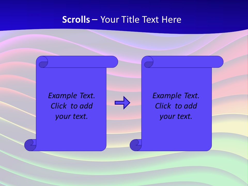Border Rainbow Background PowerPoint Template