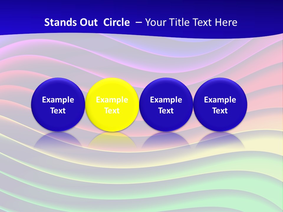 Border Rainbow Background PowerPoint Template
