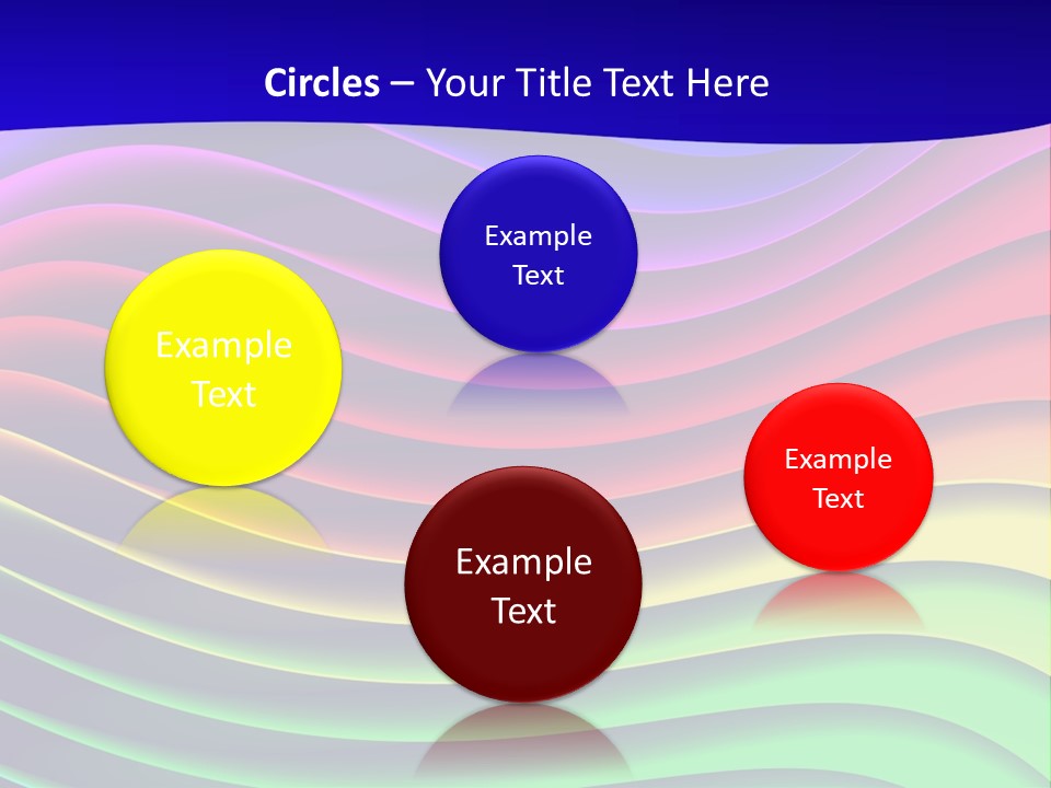 Border Rainbow Background PowerPoint Template