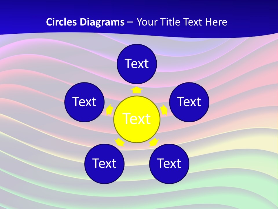 Border Rainbow Background PowerPoint Template