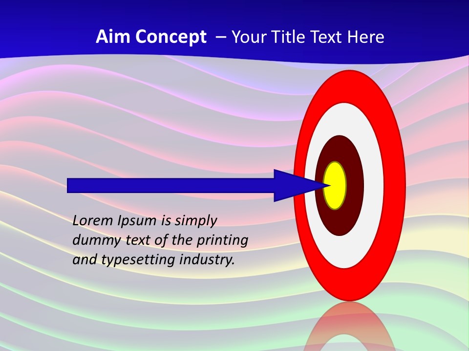 Border Rainbow Background PowerPoint Template