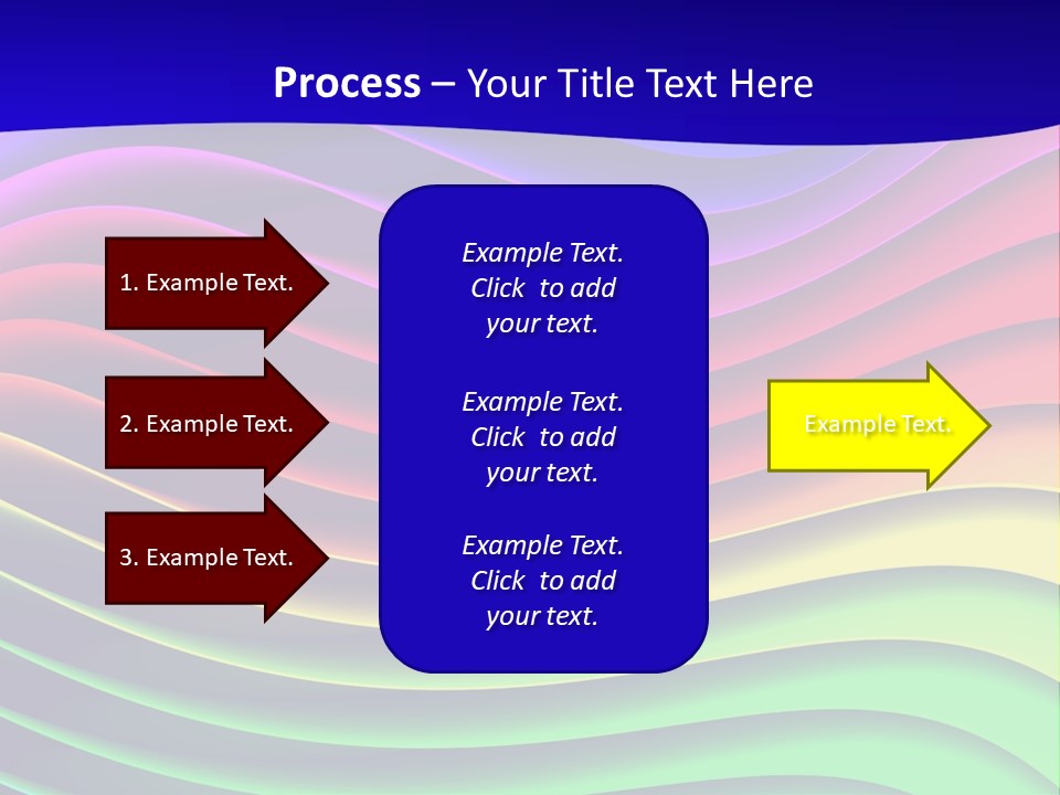 Border Rainbow Background PowerPoint Template