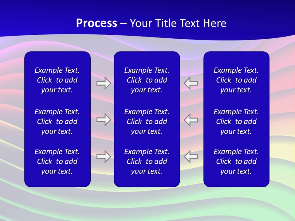 Border Rainbow Background PowerPoint Template
