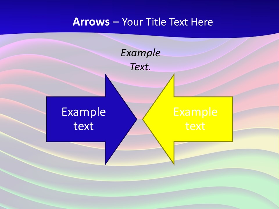 Border Rainbow Background PowerPoint Template