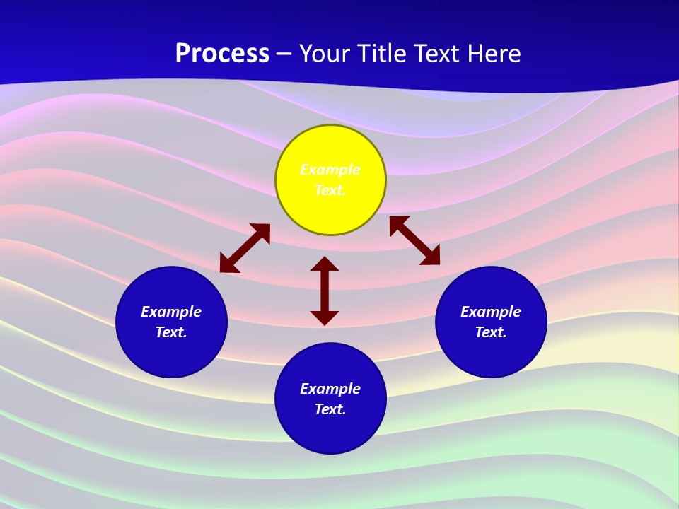 Border Rainbow Background PowerPoint Template