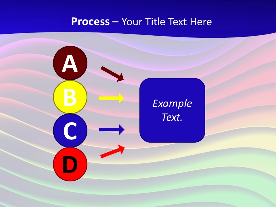 Border Rainbow Background PowerPoint Template