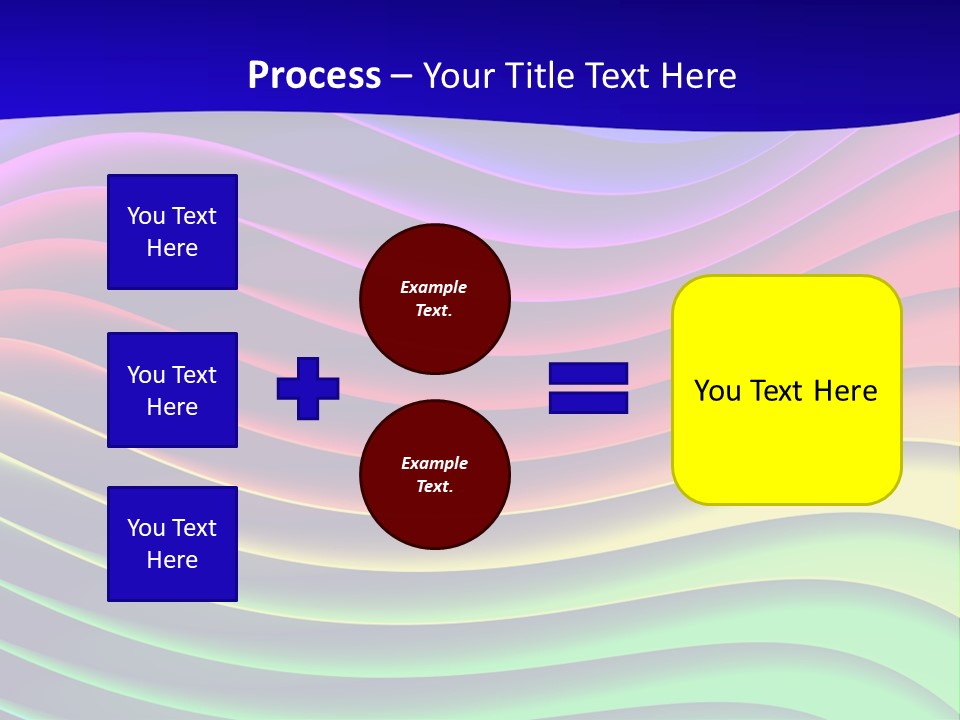 Border Rainbow Background PowerPoint Template