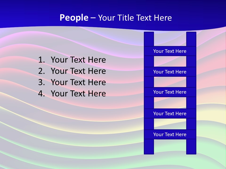 Border Rainbow Background PowerPoint Template