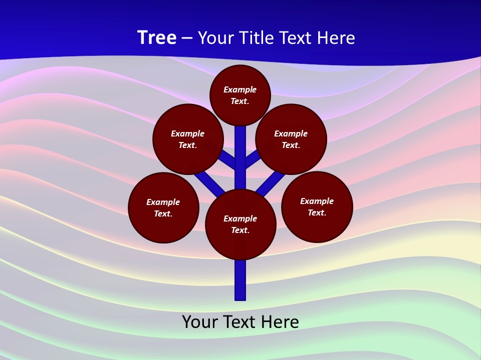 Border Rainbow Background PowerPoint Template