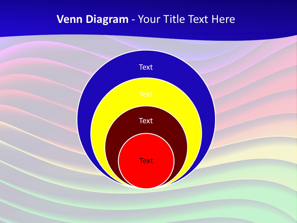 Border Rainbow Background PowerPoint Template